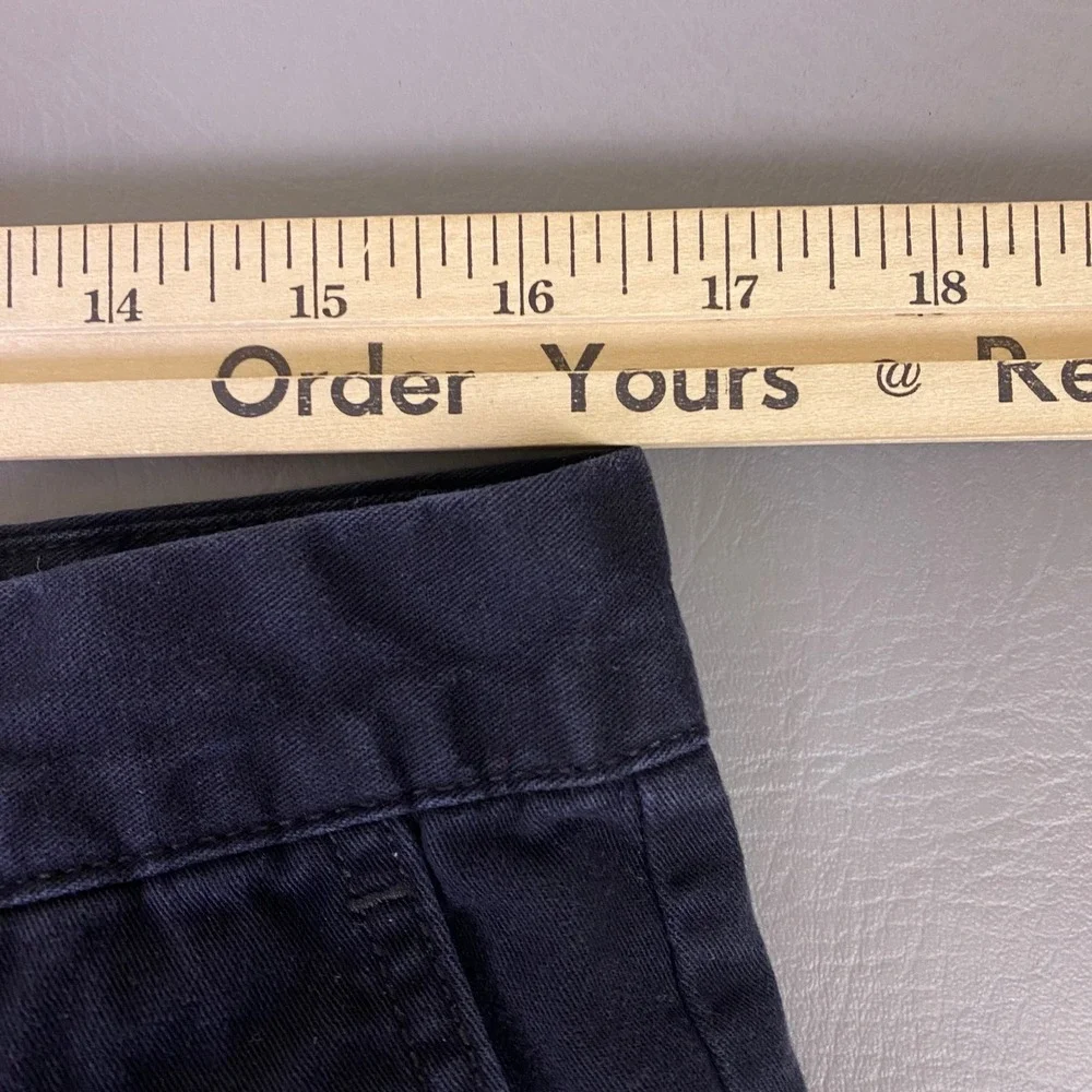 Old Navy Pants Men's Size 34x32 Black Chino‎ Flat Front Straight Leg 100% Cotton